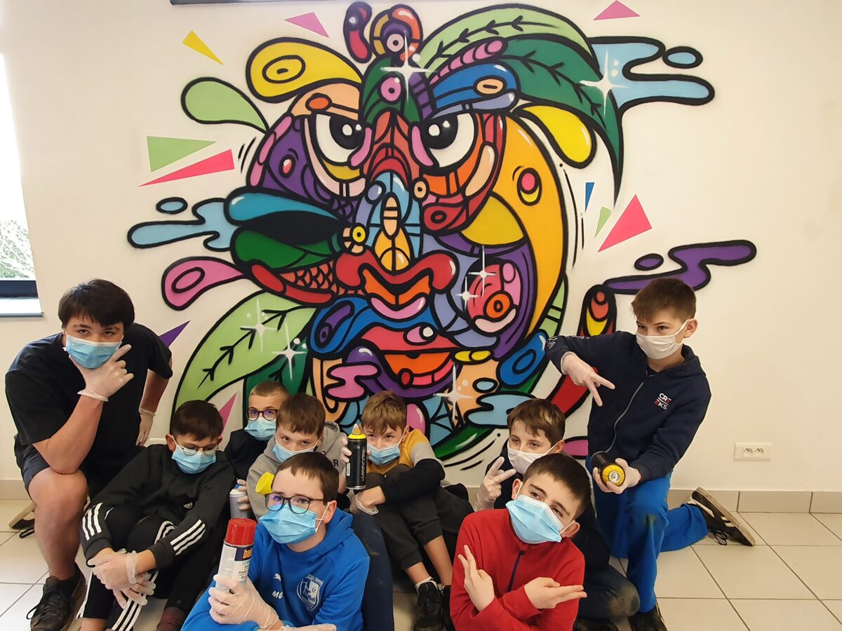 Les jeunes ont découvert le graffiti
