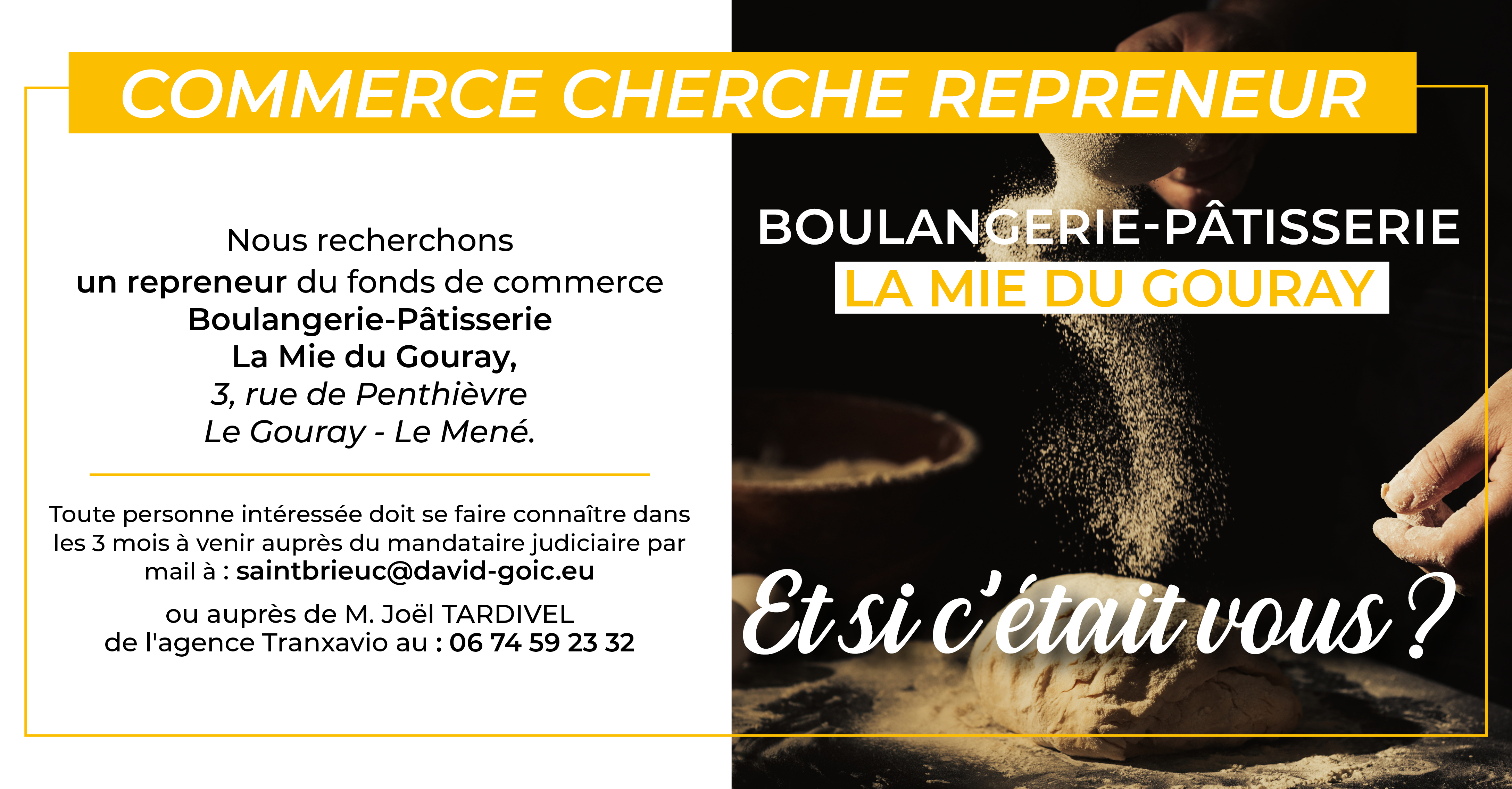 COMMERCE CHERCHE REPRENEUR